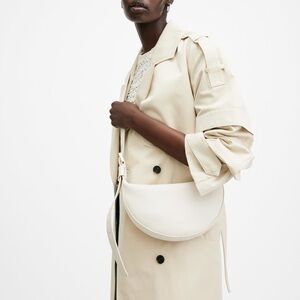 All Saints Cream Crossbody Bag